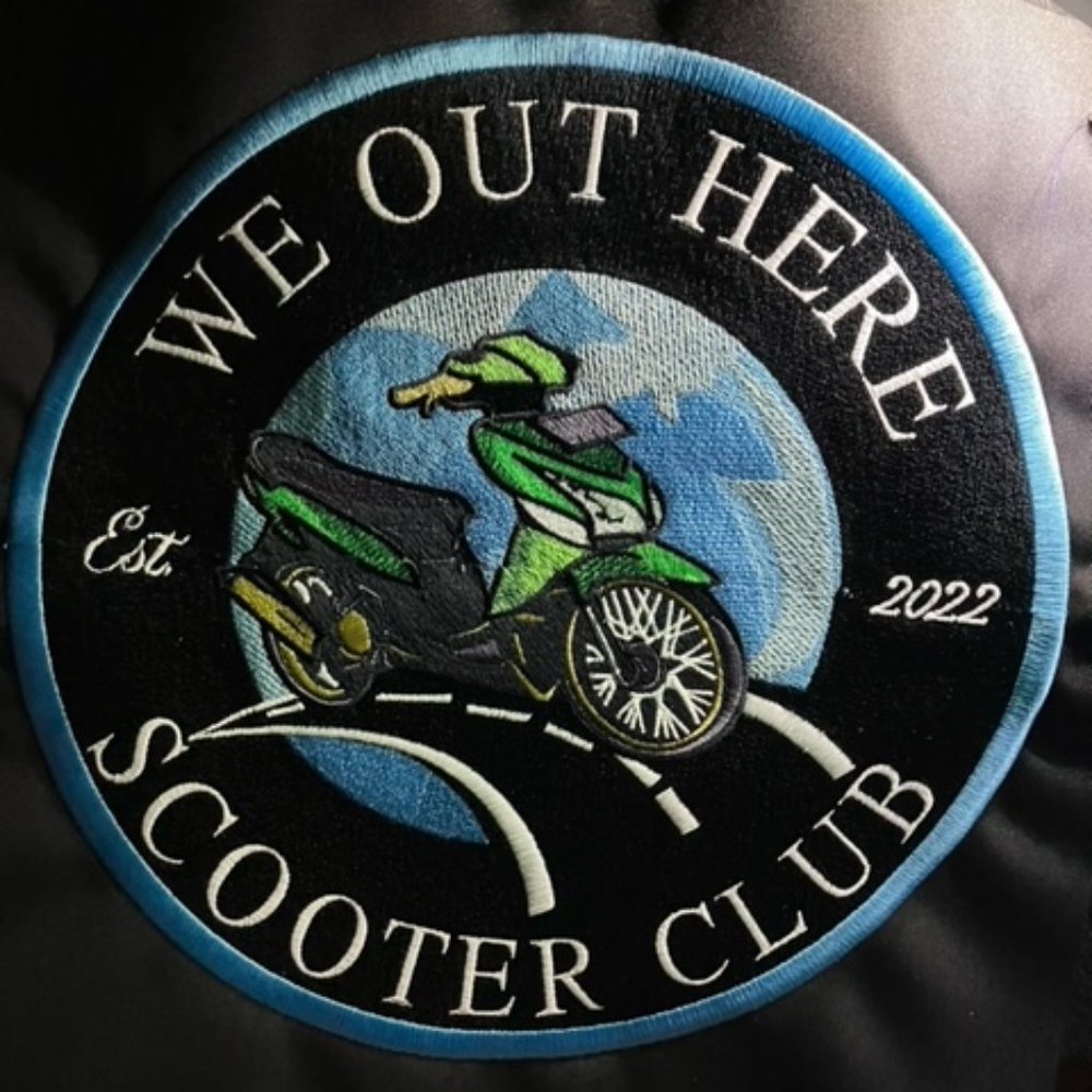 Twelve inch Scooter Club Patch
